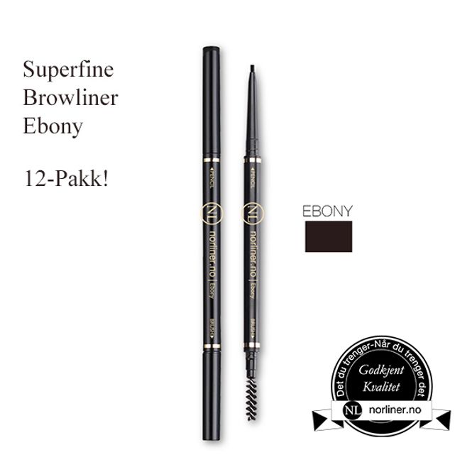 Hovedbilde NL-Superfine Browliner Ebony 12-Pakk!