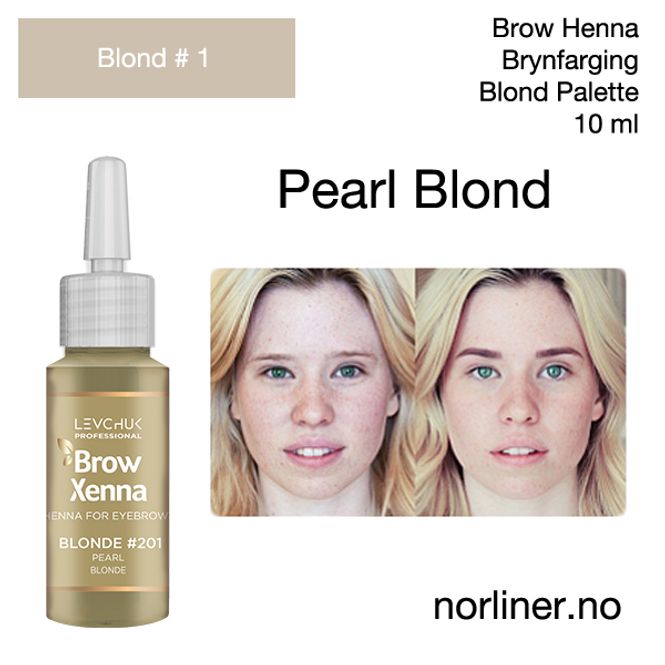 Hovedbilde LB-BH BROW XENNA Blond #1(201) Pearl Blonde 10ml