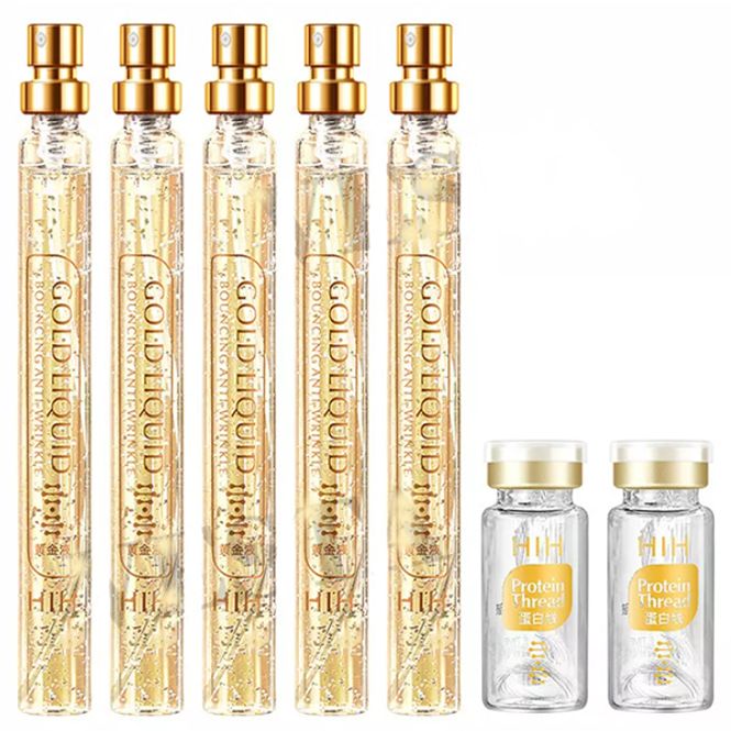 Hovedbilde NL-KOLLAGENTRÅDER OG ESSENS - 5 ESSENSFLASKER og ...